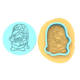 Camo USA Gnome Cookie Cutter | Stamp | Stencil #1 Animals & Dinosaurs Cookie Cutter Lady MINI - 2 Inches (5cm) **BUNDLE** Cutter + Debosser