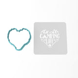 Camping Life Cookie Cutter | Stamp | Stencil #1