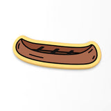Canoe Cookie Cutter | Stamp | Stencil #1
