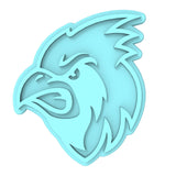 Cardinal Head Cookie Cutter | Stamp | Stencil #2 Animals & Dinosaurs Cookie Cutter Lady MINI - 2 Inches (5cm) Stamp ONLY