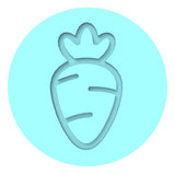 Carrot Cookie Cutter | Stamp | Stencil #2A Animals & Dinosaurs Cookie Cutter Lady MINI - 2 Inches (5cm) Debosser ONLY