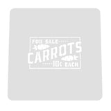 Carrots For Sale 10 Cents Cookie Cutter | Stamp | Stencil Animals & Dinosaurs Cookie Cutter Lady MINI - 2 Inches (5cm) Stencil ONLY