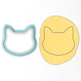 Cat Face Cookie Cutter Outline #3 CBD Dogs & Cats Cookie Cutter Lady