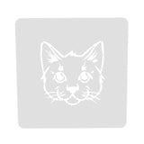 Cat Face Cookie Cutter | Stamp | Stencil #A Animals & Dinosaurs Cookie Cutter Lady MINI - 2 Inches (5cm) Stencil ONLY