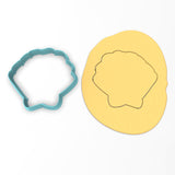 CBD Clam Shell Cookie Cutter Outline #1 Beach / Summer Cookie Cutter Lady