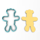 CBD Gingerbread Man Cookie Cutter Outline #1 Xmas / Winter / NYE Cookie Cutter Lady