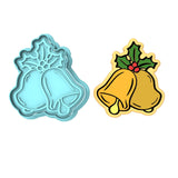 Christmas Bells Cookie Cutter | Stamp | Stencil #2