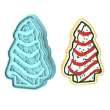 Christmas Cake Cookie Cutter | Stamp | Stencil #1