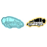 Christmas Car Cookie Cutter | Stamp | Stencil #1
