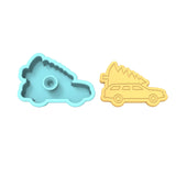 Christmas Tree Sedan Cookie Cutter | Stamp | Stencil #1