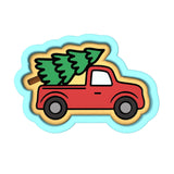 Christmas Tree Truck Cookie Cutter | Stamp | Stencil #3