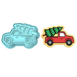 Christmas Tree Truck Cookie Cutter | Stamp | Stencil #3