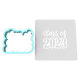 Class of 2023 Cookie Cutter | Stamp | Stencil #A Wedding / Baby / V Day Cookie Cutter Lady MINI - 2 Inches (5cm) **BUNDLE** Cutter + Stencil