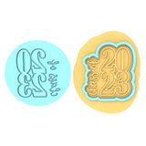 Class of 2023 Cookie Cutter | Stamp | Stencil #B Wedding / Baby / V Day Cookie Cutter Lady MINI - 2 Inches (5cm) **BUNDLE** Cutter + Debosser