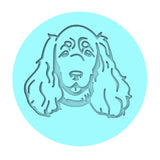 Cocker Spaniel Cookie Cutter | Stamp | Stencil #1 Animals & Dinosaurs Cookie Cutter Lady MINI - 2 Inches (5cm) Debosser ONLY