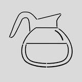 Coffee Pot Cookie Cutter | Stamp | Stencil #1