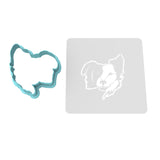 Collie Face Cookie Cutter | Stamp | Stencil #1