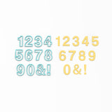 Coolvetica Cookie Cutter Letter Set Letters/ Numbers/ Shapes Cookie Cutter Lady