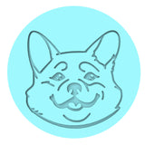 Corgi Cookie Cutter | Stamp | Stencil #1 Animals & Dinosaurs Cookie Cutter Lady MINI - 2 Inches (5cm) Debosser ONLY