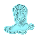 Cowboy Boot Cookie Cutter | Stamp | Stencil #1 Animals & Dinosaurs Cookie Cutter Lady MINI - 2 Inches (5cm) Stamp ONLY