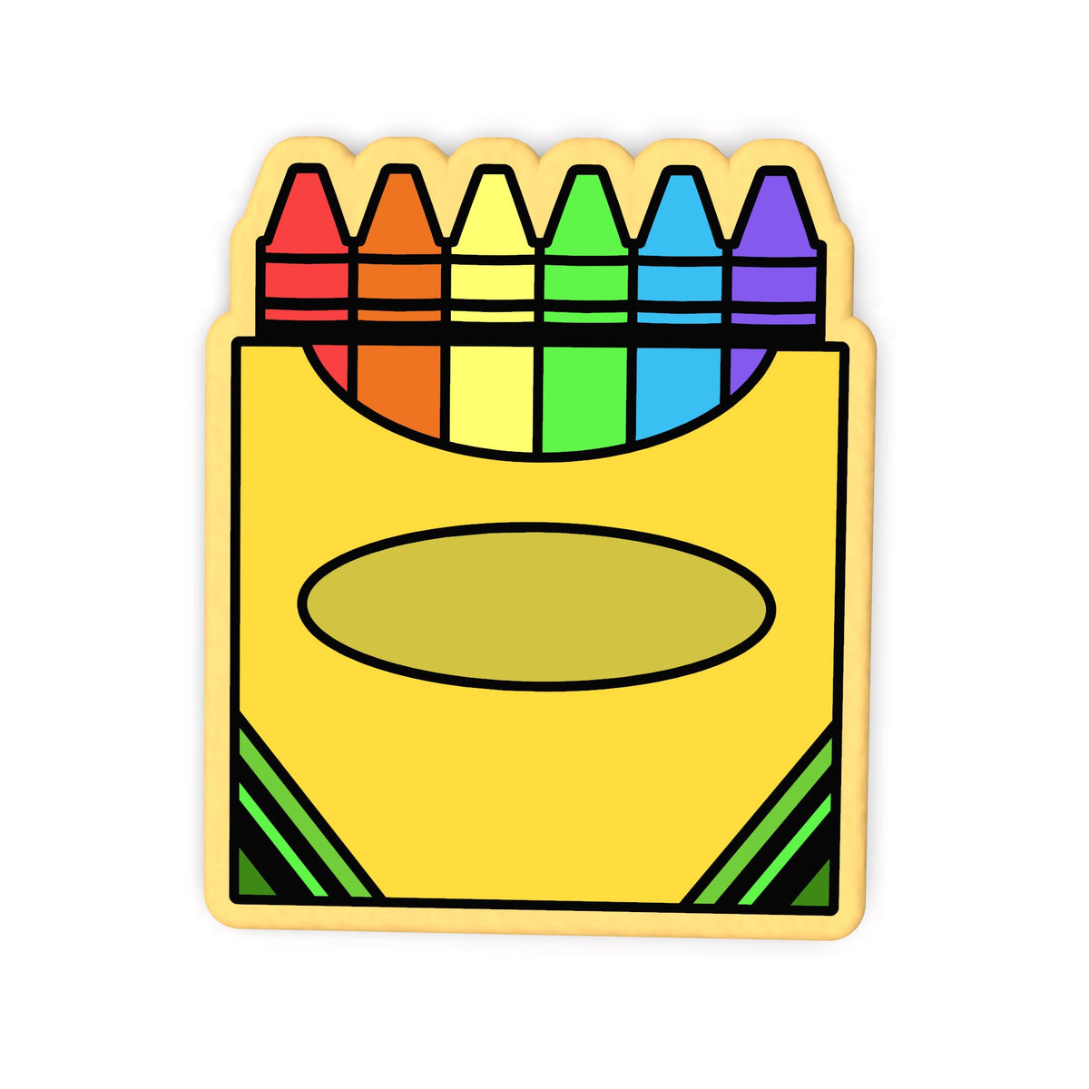Crayon Box Cookie Cutter | Stamp | Stencil #1