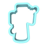 Cross Heart Cookie Cutter | Stamp | Stencil #1 Animals & Dinosaurs Cookie Cutter Lady MINI - 2 Inches (5cm) Cookie Cutter ONLY (Outline)