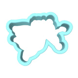 Cupid Cookie Cutter | Stamp | Stencil #2 Wedding / Baby / V Day Cookie Cutter Lady MINI - 2 Inches (5cm) Cookie Cutter ONLY (Outline)