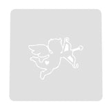 Cupid Cookie Cutter | Stamp | Stencil #2 Wedding / Baby / V Day Cookie Cutter Lady MINI - 2 Inches (5cm) Stencil ONLY