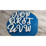 Cursive Letter Cookie Stamps Set - Letters/ Numbers/ Shapes