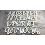Cursive Letter Cookie Stamps Set - Letters/ Numbers/ Shapes