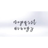 Cursive Letter Cookie Stamps Set - Letters/ Numbers/ Shapes