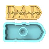 Dad I Love You Cookie Cutter | Stamp | Stencil #1 Cookie Cutter Lady