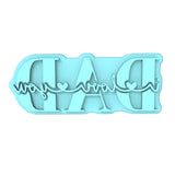 Dad I Love You Cookie Cutter | Stamp | Stencil #1 Cookie Cutter Lady MINI - 2 Inches (5cm) Stamp ONLY