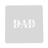 Dad I Love You Cookie Cutter | Stamp | Stencil #1 Cookie Cutter Lady MINI - 2 Inches (5cm) Stencil ONLY