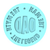 Dad Man Myth Legend Cookie Cutter | Stamp | Stencil #2V Cookie Cutter Lady MINI - 2 Inches (5cm) Debosser ONLY