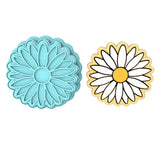 Daisy Flower Cookie Cutter | Stamp | Stencil #2 Animals & Dinosaurs Cookie Cutter Lady MINI - 2 Inches (5cm) **BUNDLE** Cutter + Stamp