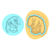 Dashund Cookie Cutter | Stamp | Stencil #1 Animals & Dinosaurs Cookie Cutter Lady MINI - 2 Inches (5cm) **BUNDLE** Cutter + Debosser
