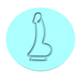 Dildo Cookie Cutter | Stamp | Stencil #1 Bachelorette & Bachelor Cookie Cutter Lady MINI - 2 Inches (5cm) Debosser ONLY