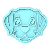 Dog Face Cookie Cutter | Stamp | Stencil #A Animals & Dinosaurs Cookie Cutter Lady MINI - 2 Inches (5cm) Stamp ONLY