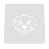 Dog Face Cookie Cutter | Stamp | Stencil #A Animals & Dinosaurs Cookie Cutter Lady MINI - 2 Inches (5cm) Stencil ONLY