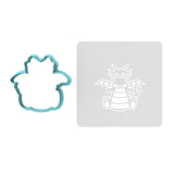 Dragon Cookie Cutter | Stamp | Stencil #3