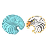 Eagle Head Cookie Cutter | Stamp | Stencil #2C Animals & Dinosaurs Cookie Cutter Lady MINI - 2 Inches (5cm) **BUNDLE** Cutter + Stamp
