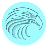 Eagle Head Cookie Cutter | Stamp | Stencil #2C Animals & Dinosaurs Cookie Cutter Lady MINI - 2 Inches (5cm) Debosser ONLY