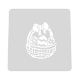 Easter Basket Cookie Cutter | Stamp | Stencil #1 Animals & Dinosaurs Cookie Cutter Lady MINI - 2 Inches (5cm) Stencil ONLY