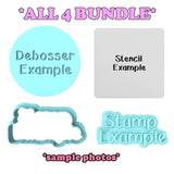 Elephant Body Cookie Cutter | Stamp | Stencil #2 Wedding / Baby / V Day Cookie Cutter Lady