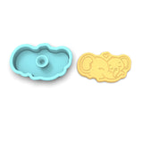 Elephant Mom and Baby Cookie Cutter | Stamp | Stencil #1