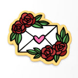 Envelope Flower Heart Cookie Cutter | Stamp | Stencil #1