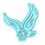 Falcon Eagle Hawk Cookie Cutter | Stamp | Stencil #1 Animals & Dinosaurs Cookie Cutter Lady MINI - 2 Inches (5cm) Stamp ONLY