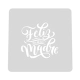 Feliz Dia De La Madre Cookie Cutter | Stamp | Stencil #2 Animals & Dinosaurs Cookie Cutter Lady MINI - 2 Inches (5cm) Stencil ONLY