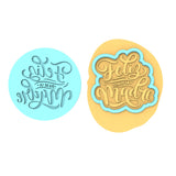 Feliz Dia De La Madre Cookie Cutter | Stamp | Stencil #2 Animals & Dinosaurs Cookie Cutter Lady MINI - 2 Inches (5cm) **BUNDLE** Cutter + Debosser